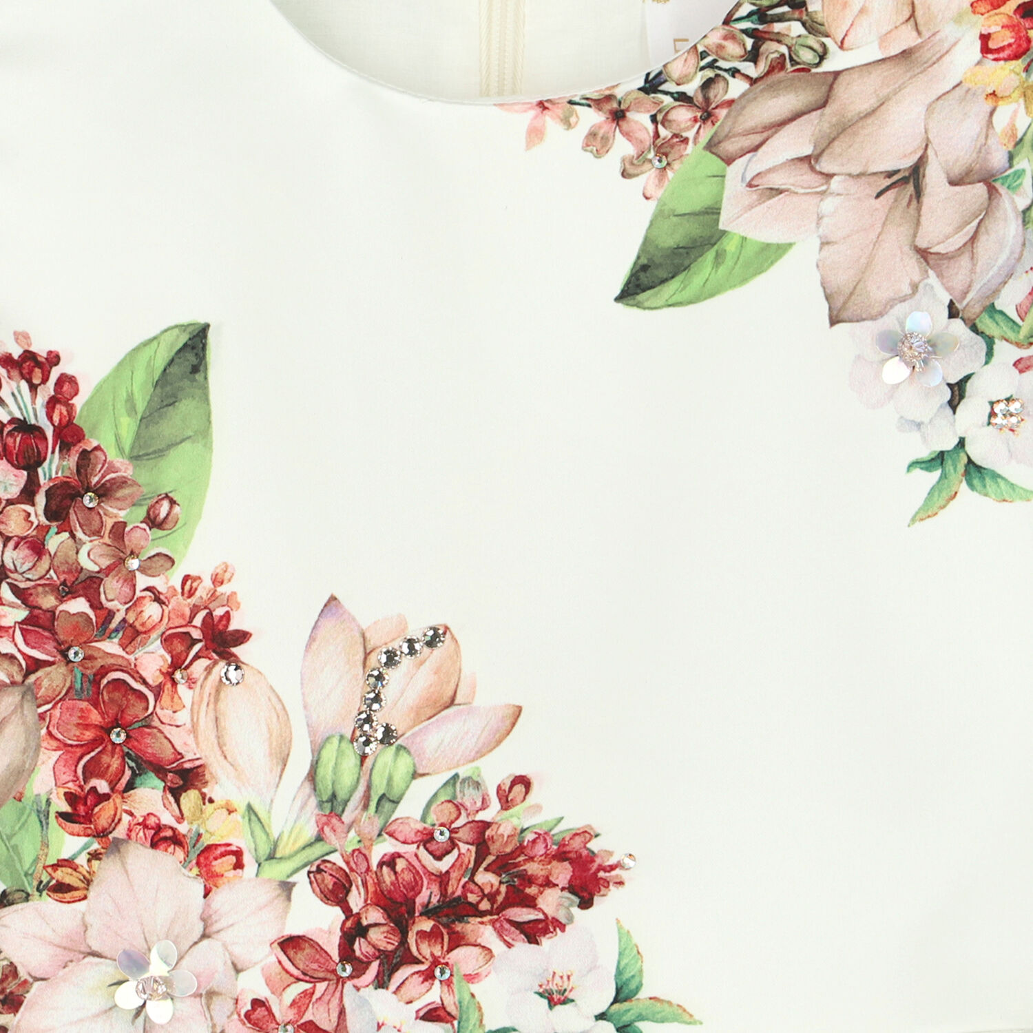 فستان بلا أكمام بالزهور للعيد , 1, hi-res