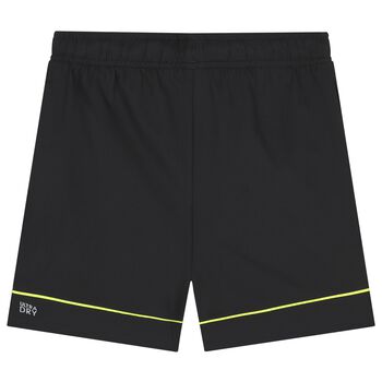 Boys Black Logo Shorts