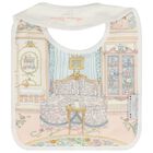 Baby Girls Pink French Bedroom Carr&eacute; Swaddle & Bib Gift Set, 1, hi-res