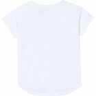 Girls White Logo T-Shirt, 1, hi-res