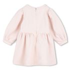 Younger Girls Pink Logo Dress, 1, hi-res