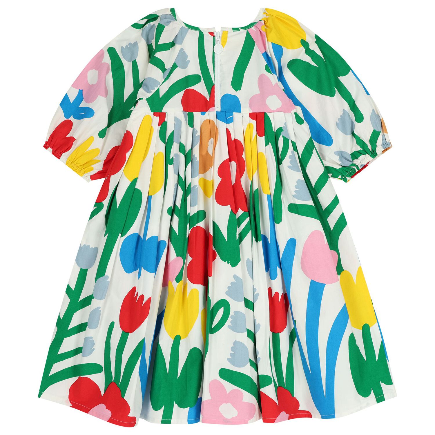 Girls Multi-Coloured Floral Dress, 1, hi-res