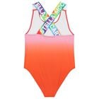 Girls Pink & Red Ombre Swimsuit, 1, hi-res