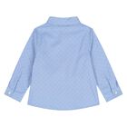 قميص أزرق بشعار GG للأولاد الصغار, 1, hi-res