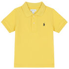 Baby Boys Yellow & Blue Logo Shorts Set, 1, hi-res