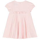 Younger Girls Pink Pleated Dress, 1, hi-res