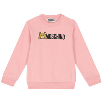 Pink Teddy Bear Logo Sweatshirt