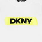 Boys Mini Me White Logo Long Sleeve Top, 1, hi-res