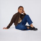 كارديجان بنات بالشعار باللون البنى , 1, hi-res