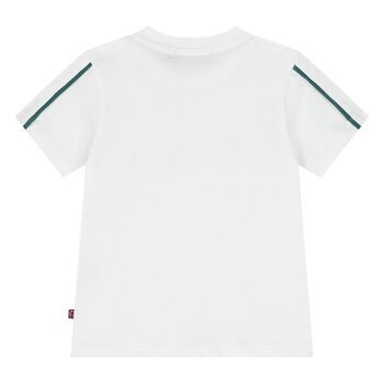 Younger Boys White Logo T-Shirt