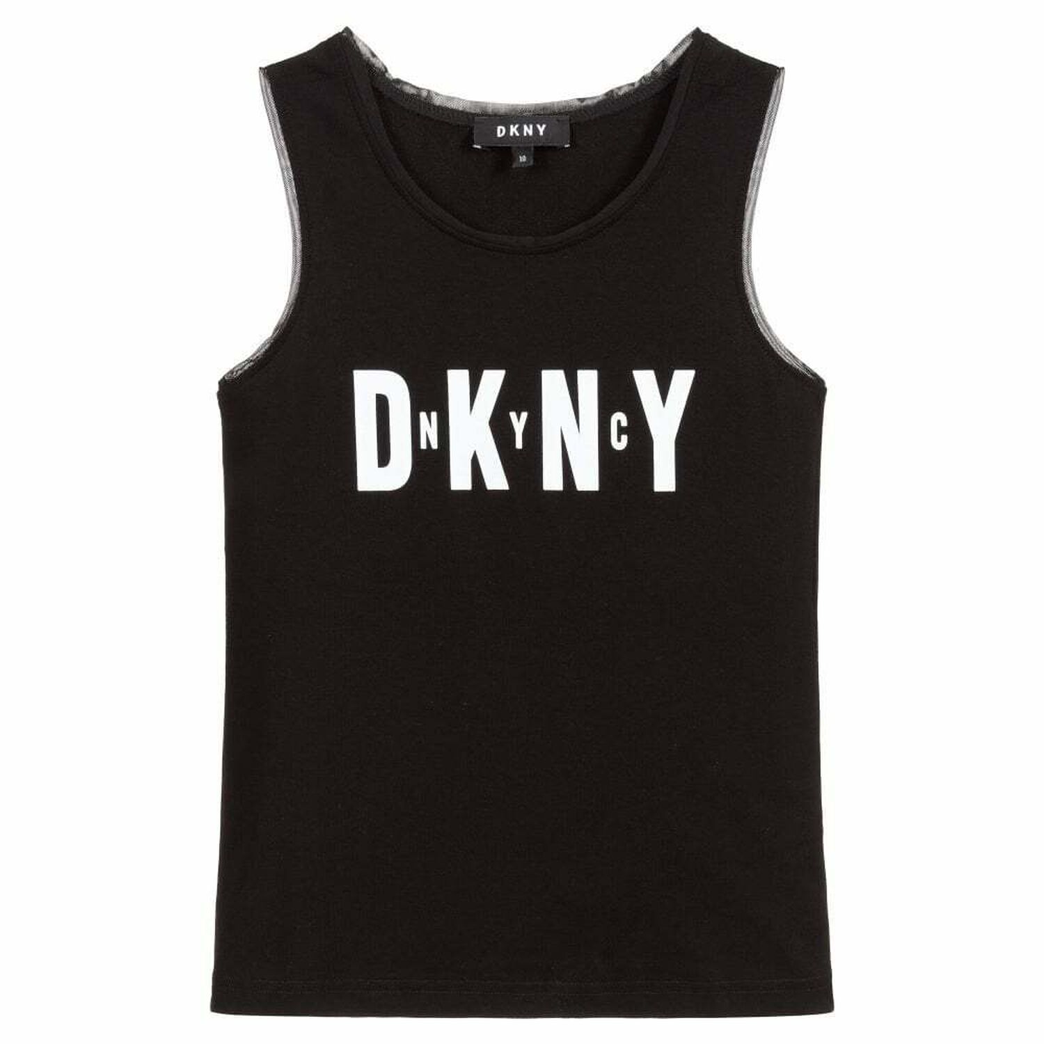 Girls Black Logo Top, 1, hi-res image number null