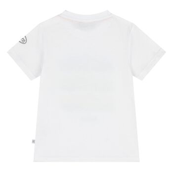 Younger Boys White Logo T-Shirt