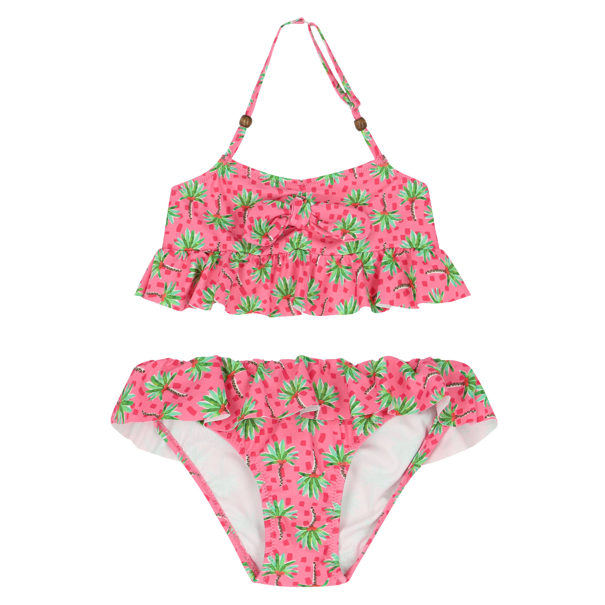 Pink palm tree swimsuit cheap