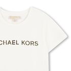 Girls White Logo T-Shirt, 2, hi-res