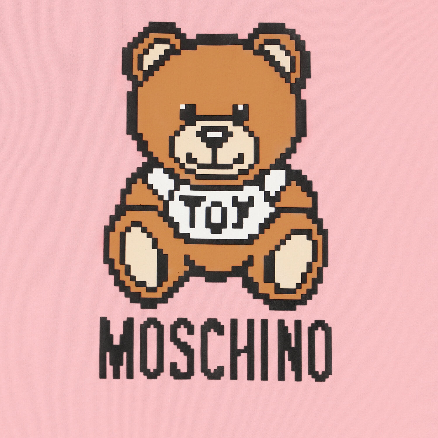 Girls Pink Teddy Logo Dress, 6, hi-res