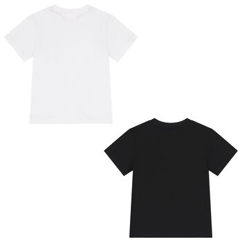 Boys White & Black T-Shirts ( 2-Pack )