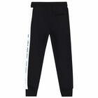 Boys Black Logo Joggers, 1, hi-res