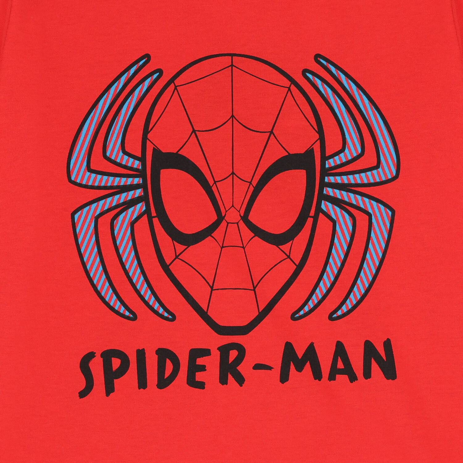 Boys Red & Grey Spiderman Pyjamas, 1, hi-res