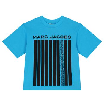 MARC JACOBS Boys Blue Logo T-Shirt, 1 Boys Blue Logo T-Shirt