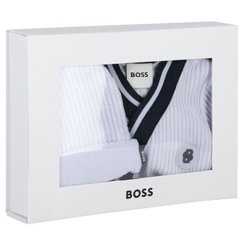 طقم هدايا افرول اولاد بالشعار باللون الازرق 