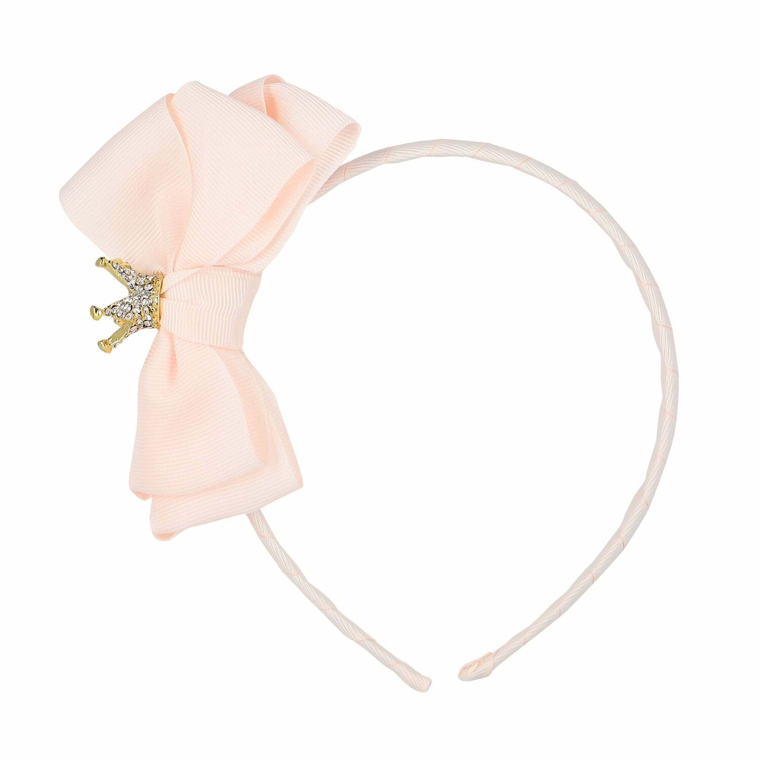 Girls Pink Bow Headband, 3, hi-res