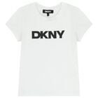 Girls Mini Me White Logo T-Shirt, 2, hi-res