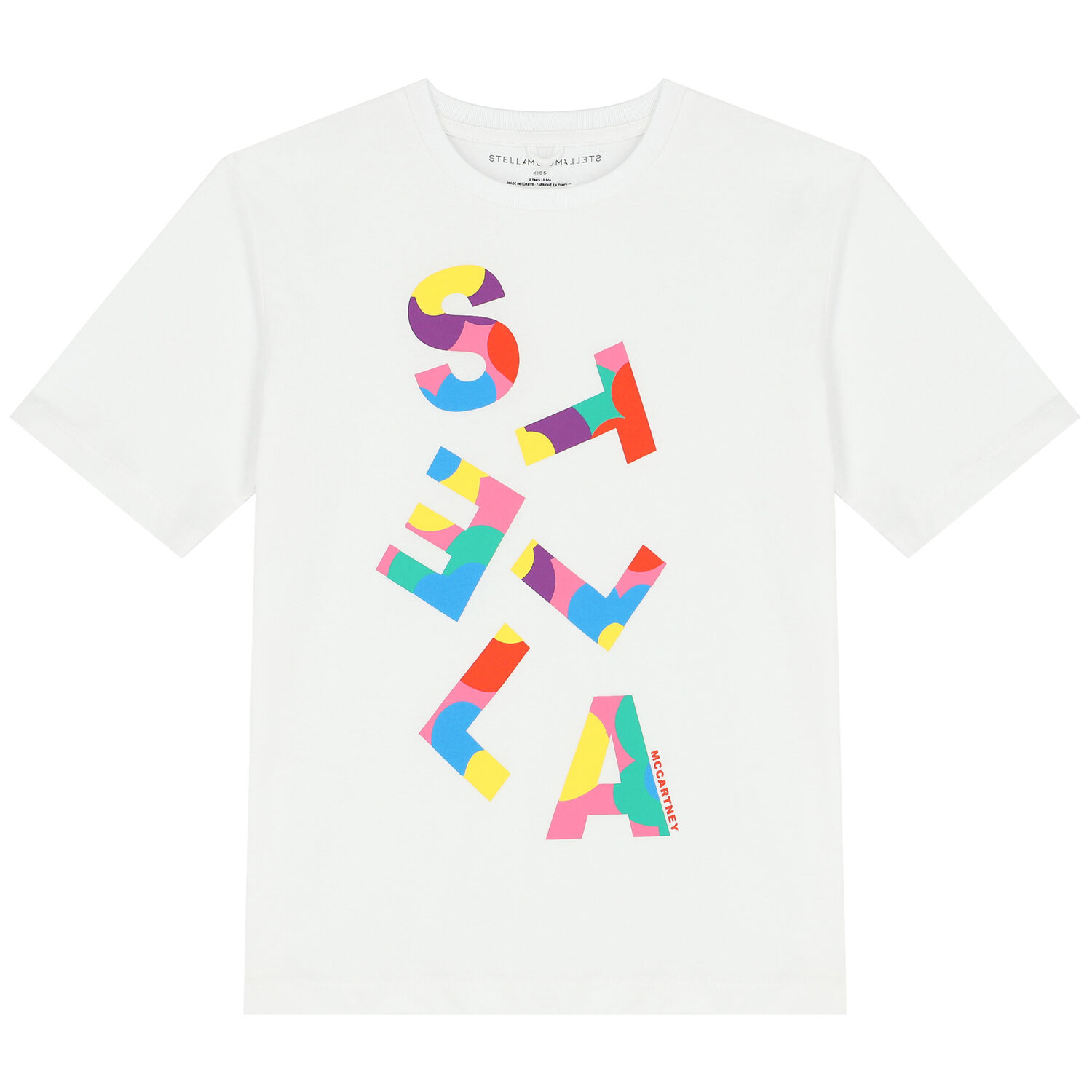 تيشيرت بالشعار باللون الابيض للبنات, 1, hi-res image number null