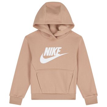 Beige Logo Hooded Top