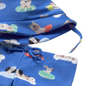 Baby Boys Blue & White Swim Set