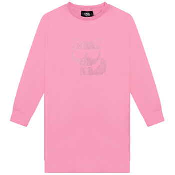 Girls Pink Choupette Logo Dress