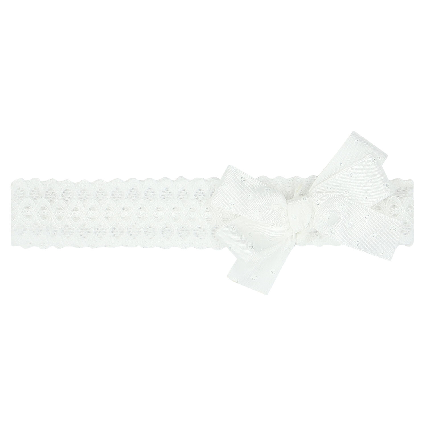 Baby Girls White Shoes & Headband Set, 2, hi-res