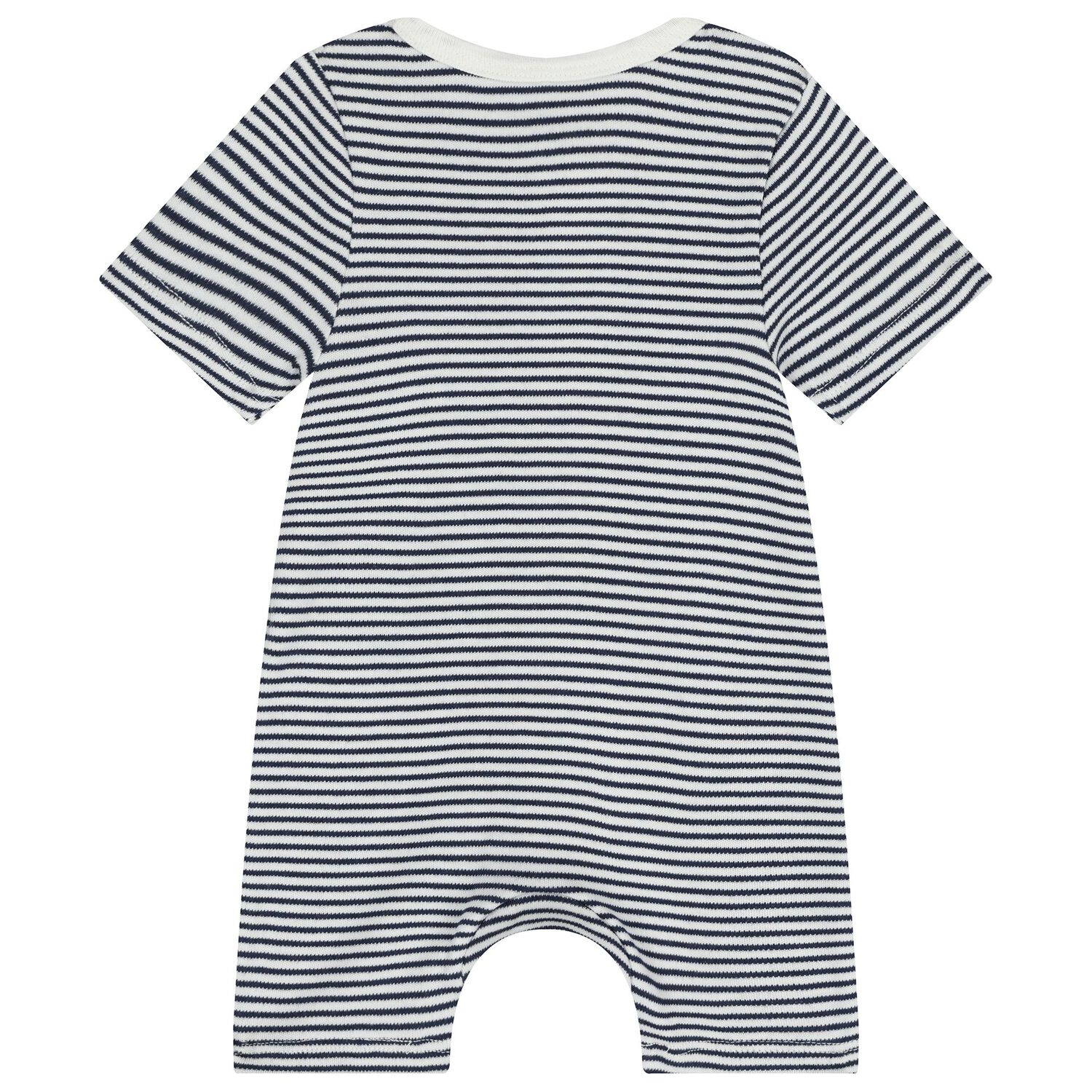 Baby Boys White & Navy Blue Rompers ( 2 Pack ), 2, hi-res image number null