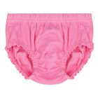 طقم فستان تول بشعار وردي للبنات الصغار, 2, hi-res