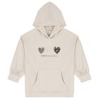 Girls Beige Heart Leggings Set, 1, hi-res