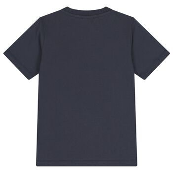 Boys Navy Blue Logo T-Shirt