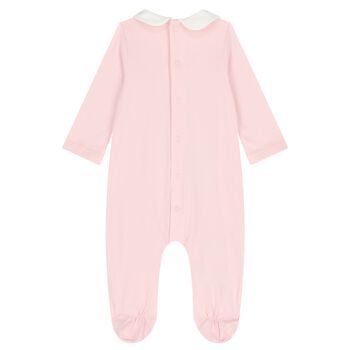 بدلة نوم وردية اللون للبنات الصغيرات مزينة بدب تيدي