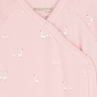 Baby Girls White & Pink Bodysuits ( 2-Pack ), 4, hi-res