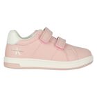 Girls Pink Logo Trainers, 1, hi-res