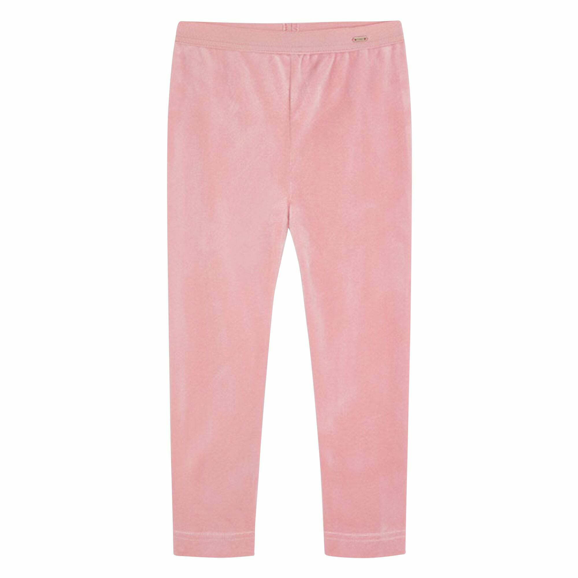 Mayoral Girls Pink Velvet Leggings Junior Couture UAE