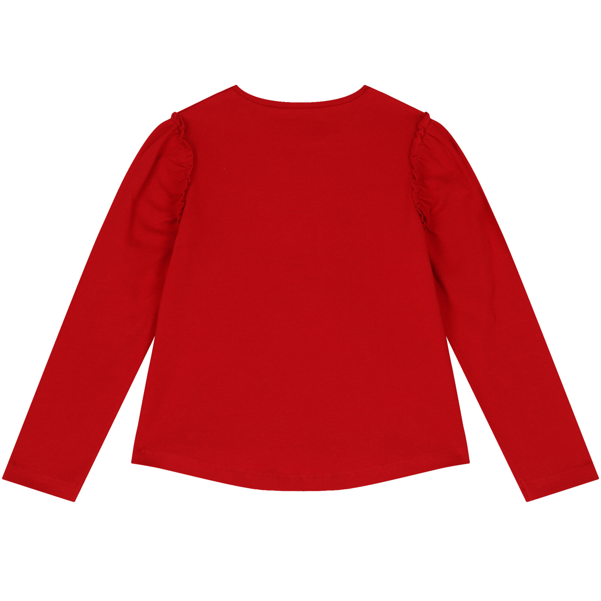 Girls red long sleeve t shirt 2025