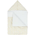 مدس بالشعار باللون الأبيض والذهبي, 1, hi-res