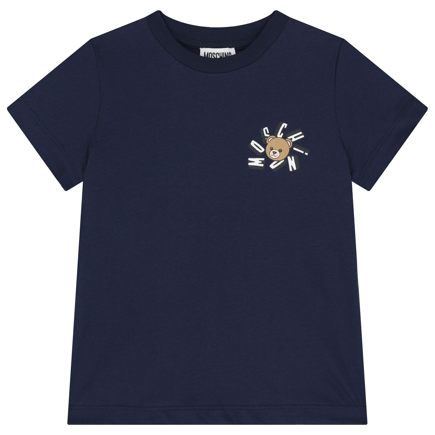Navy Blue Teddy Bear Logo T-Shirt, 3, hi-res