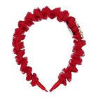 Girls Red Ruffle Headband, 1, hi-res