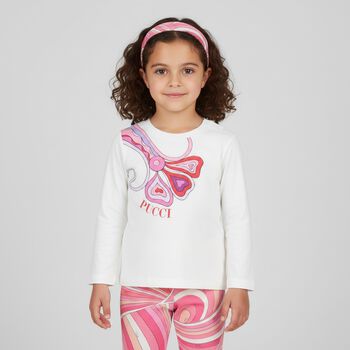 Girls Pink & Ivory Iride Headband