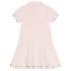 Girls Pink Logo Dress, 2, hi-res