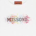 تيشيرت بنات بالشعار باللون الابيض, 1, hi-res