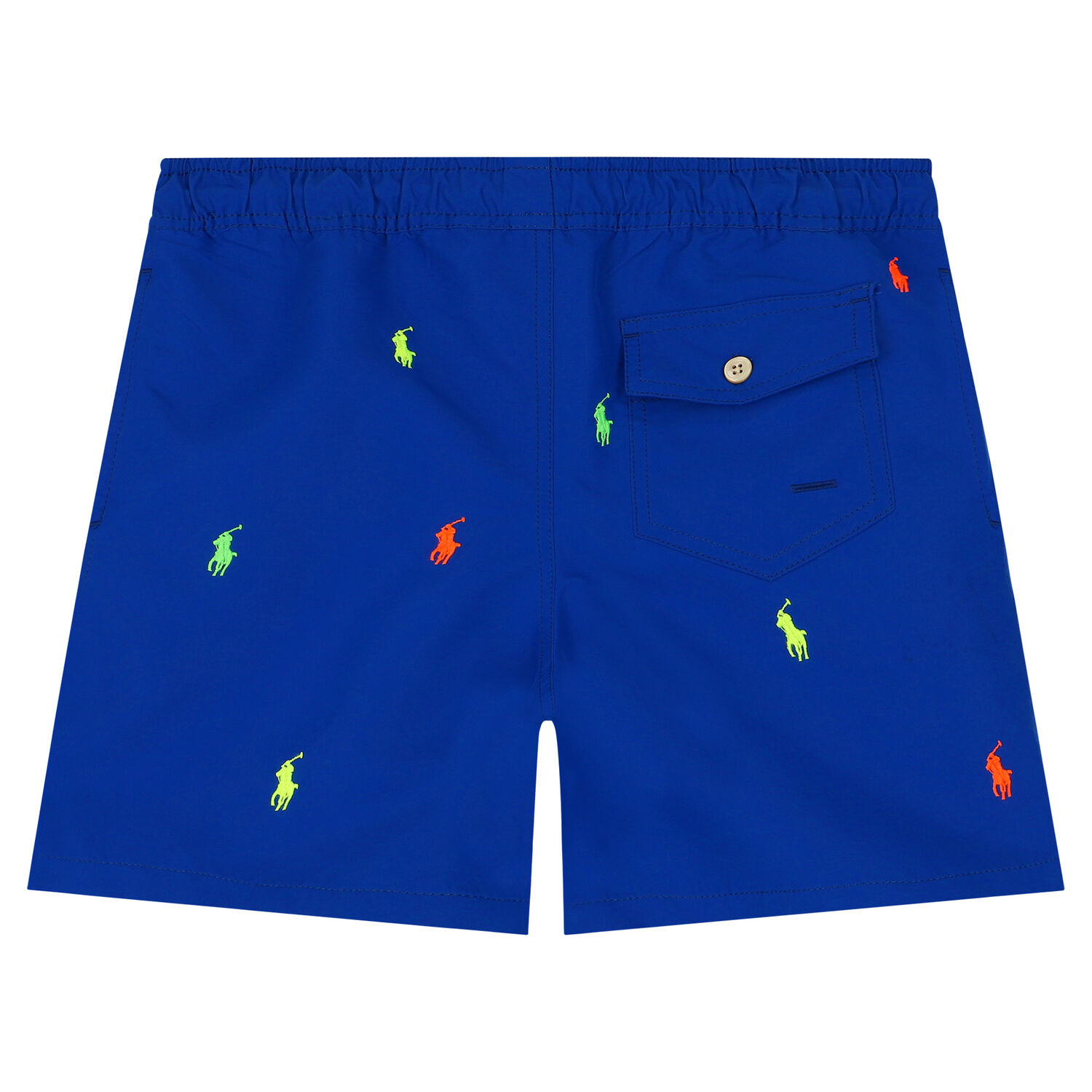 Boys Blue Logo Swim Shorts, 1, hi-res image number null