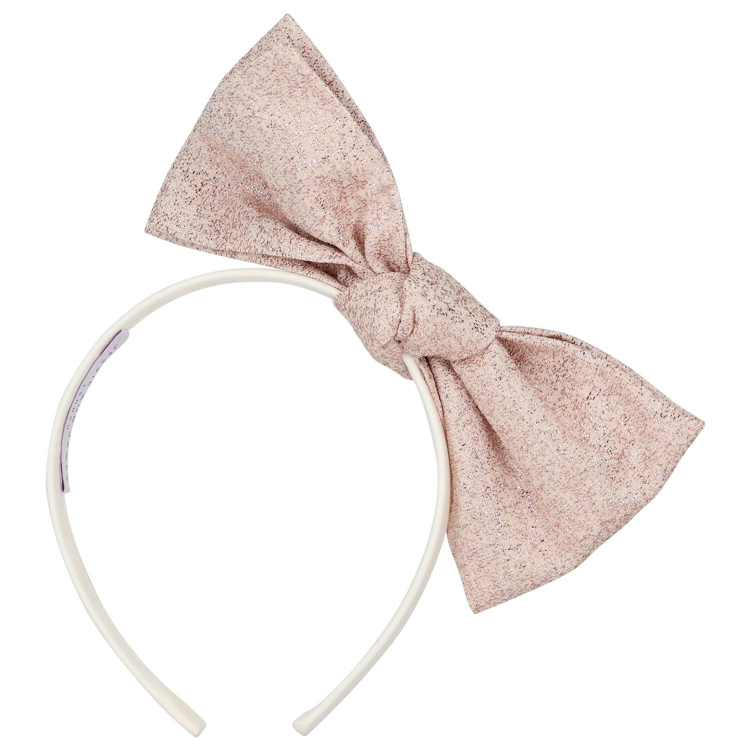 Girls Pink Bow Headband, 4, hi-res