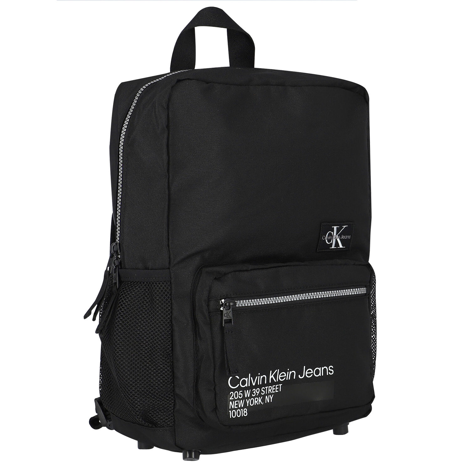 Black Logo Backpack, 1, hi-res