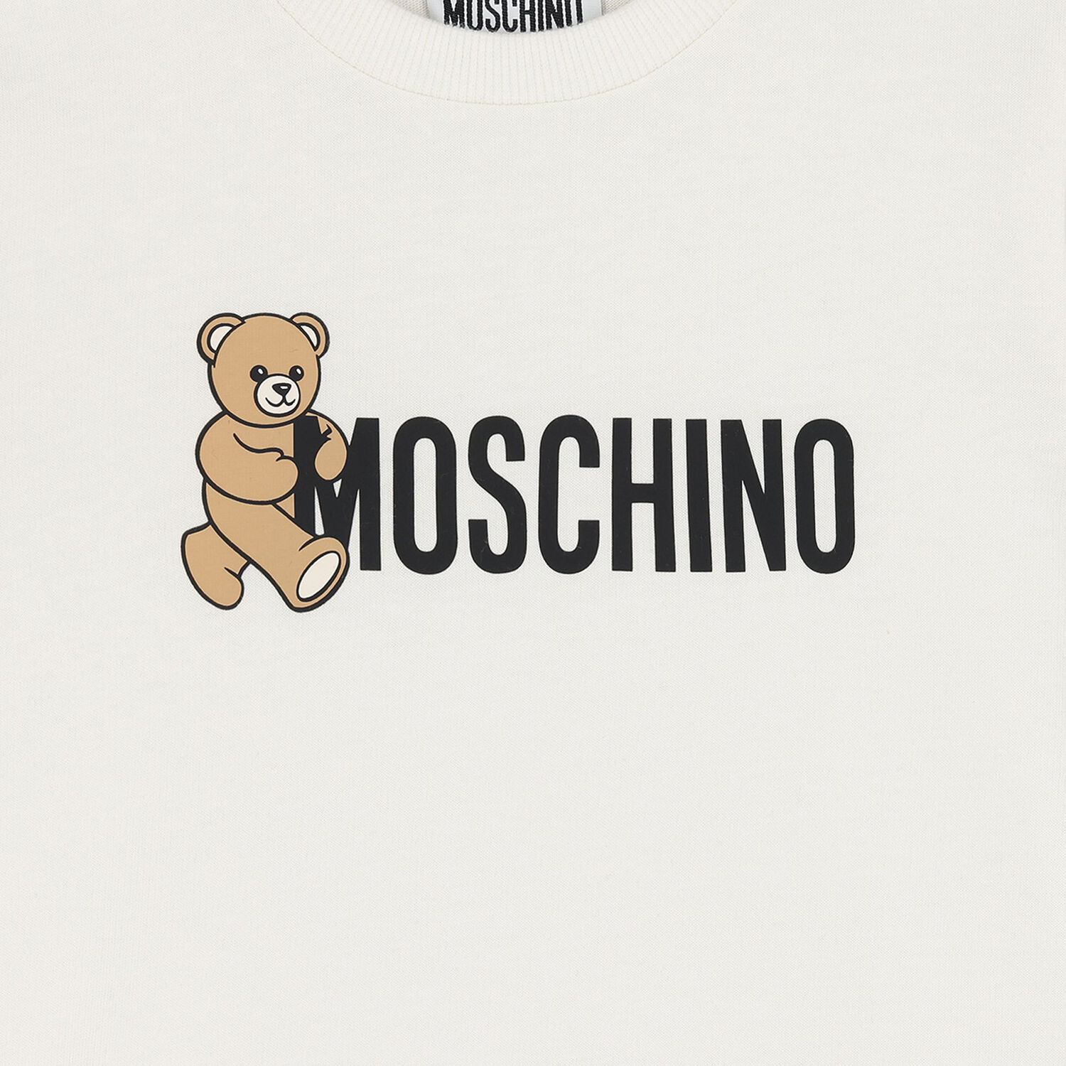 تيشيرت بالشعار بطبعه تيدى بير باللون العاجى , 1, hi-res